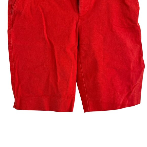 Lauren Ralph Lauren Womens Red Twill Shorts Size 2P - Picture 4 of 12